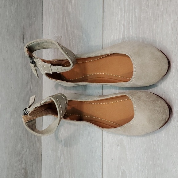 Frye Womens Carson Ankle Ballet  Suede Zip Back Loafer Slip on flats shoes - Picture 4 of 14